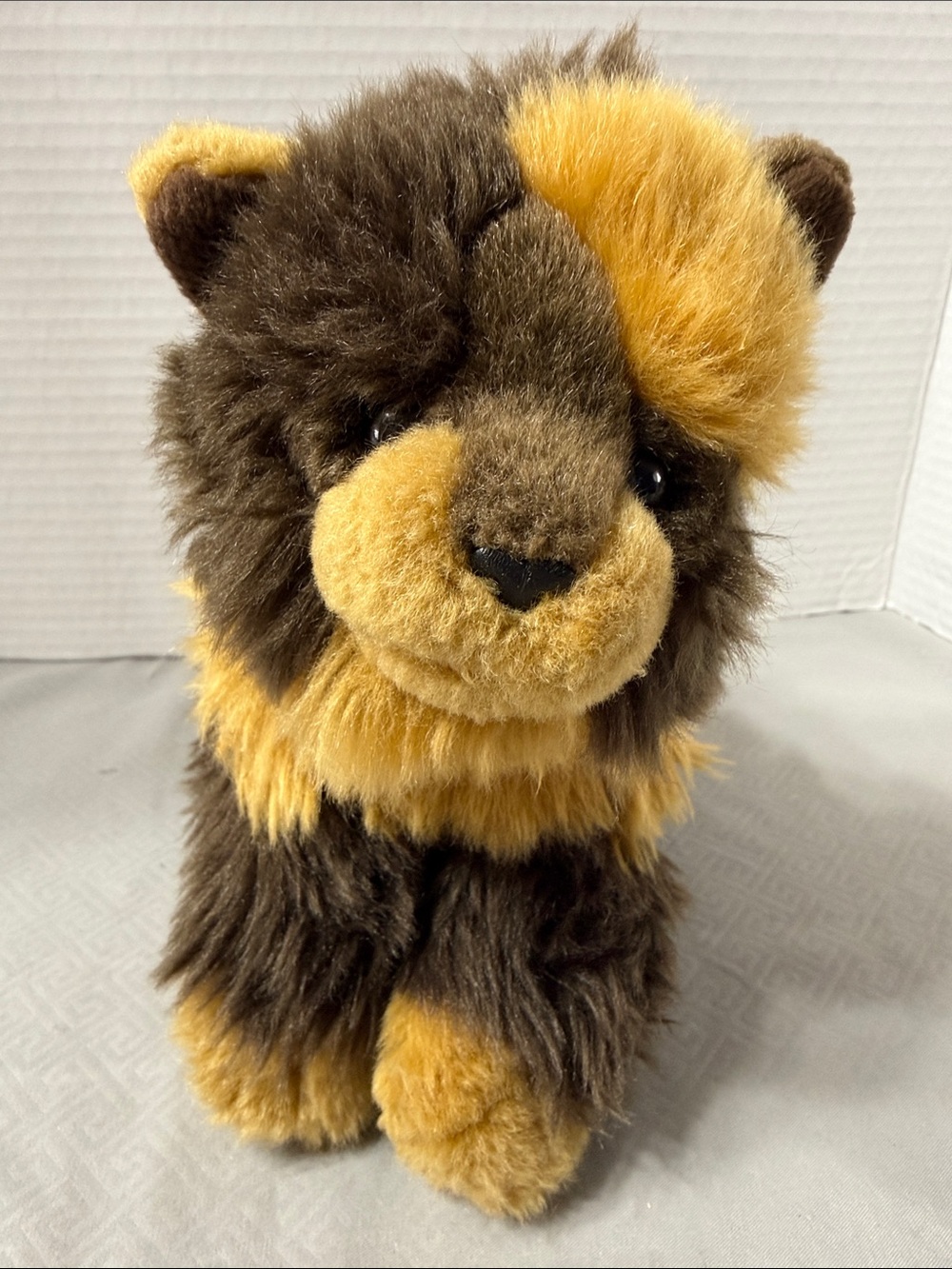 Vintage Toys R Us Animal Alley Brown Tan Calico Kitty Cat Plush Stuffed Animal